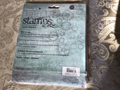 DOCrafts Papermania Happy Days Cling Stadtstempel Maßband Neu - Bild 2 von 2