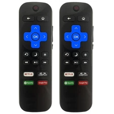 2x Replacement Remote Control Compatible with Roku Insignia TV NS-32DR310NA17