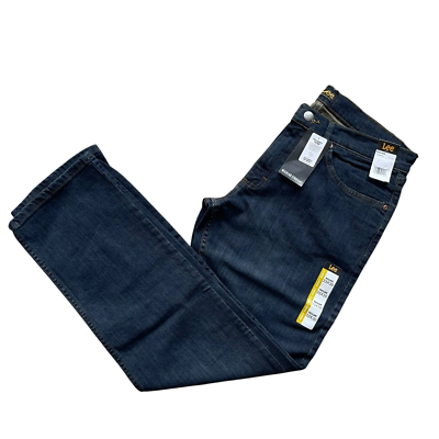 Lee Mens Legendary Regular Fit Straight Leg Stretch Cotton Denim