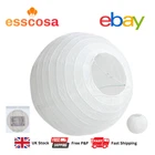 20 CM White Paper Lantern Lanterns Birthday Wedding New Year Party Parties UK