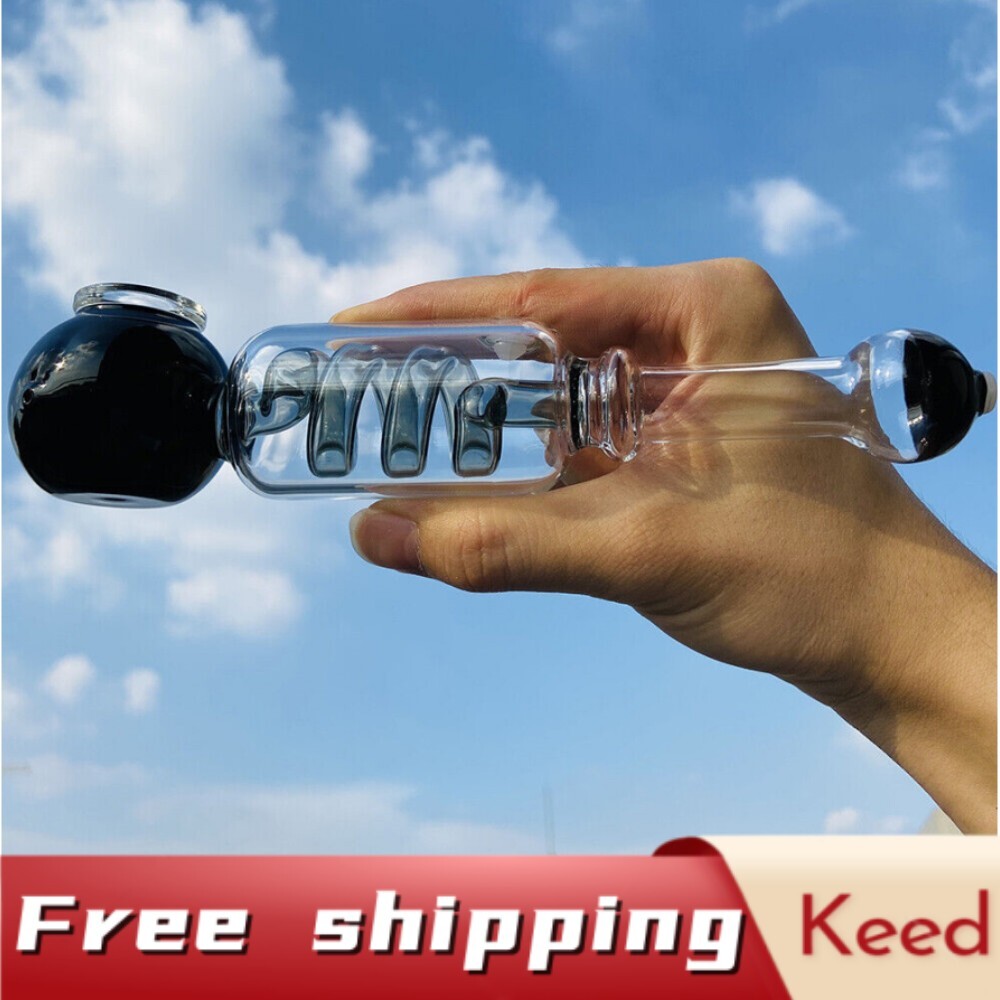 20cm Portable Glass Hookah Smoke Cooling Pipe Freeze Tubes Freeze HAND PIPEs