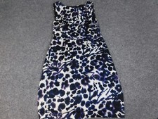 Ann Taylor Womens dress 4 purple A-line Floral Stretch zip