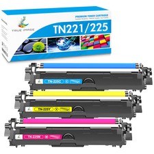3PK Color TN225 Toner Compatible With Brother HL-3170CDW MFC-9130CW MFC-9340CDW
