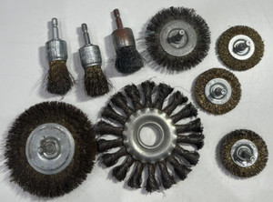 Forney & Norton Steel Wire Crimped Brushes Cup & Wheel Standard &Twist Lot of 9