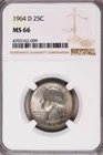 1964-D Washington Quarter MS66 NGC Toned #2148