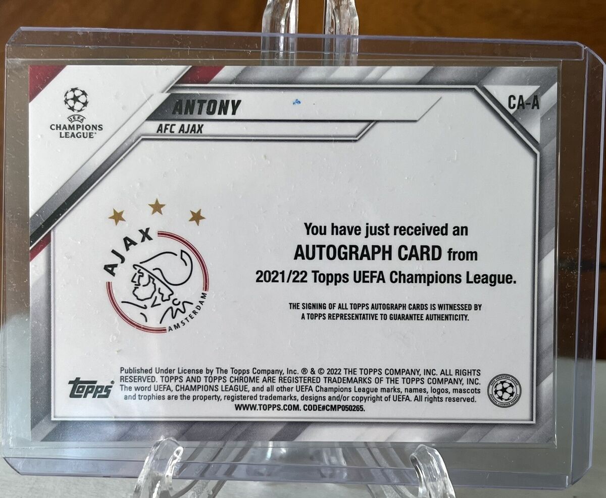 🔥ANTONY 2021-22 Topps Chrome UEFA UCL GOLD LAVA (1:527 🔥ANTONY 2021-22 Topps Chrome UEFA UCL GOLD LAVA (1:527