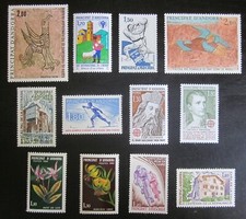 Lot de 12 timbres Andorre luxe neuf ** - 1979 1980  (voir photo)
