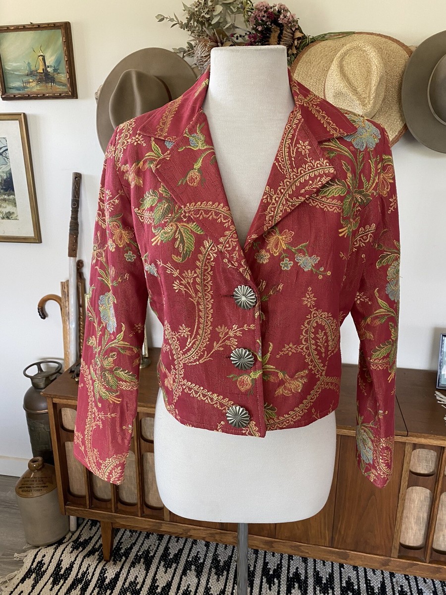 Vintage Painted Pony Jacket Womens Small Tapestry Floral Vintage Painted Pony Jacket Womens Small Tapestry Floral