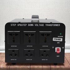Step Up/Down 220v to 110v 5000 Watt Voltage Converter Transformer Heavy Duty New
