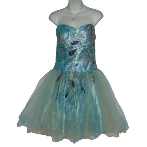 Chelsea28 Smocked Strapless Tulle Cocktail Dress NWOT Small Flaw Size XL |  eBay
