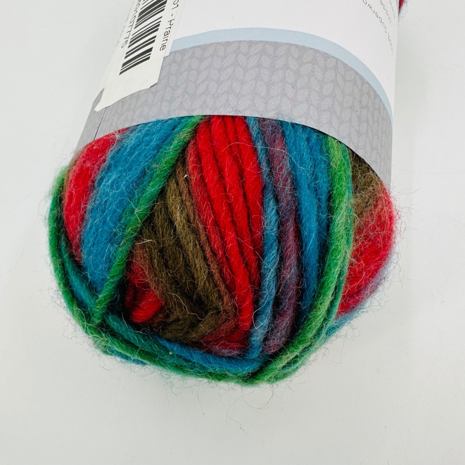 Fair Isle Kodiak 100 Superwash Wool Yarn medium PRAIRIE Blue Red Green