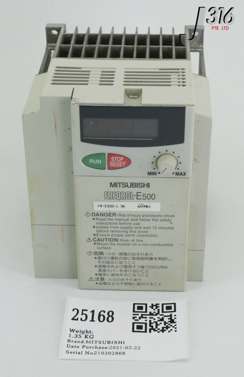 25168 MITSUBISHI FREQROL-E500 INVERTER (PARTS) FR-E520-1.5K | eBay