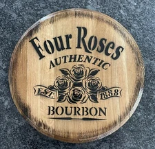 Four Roses Distillery (Reclaimed) Authentic Bourbon Barrel Head 22” Diameter