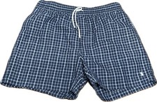 Polo Ralph Lauren Unlined Swimwear Mens Blue Plaid Swim Shorts size XL READ
