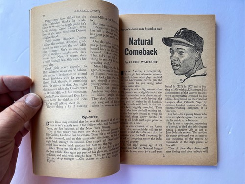 Vintage Oct-Nov 1958 Baseball Digest Magazine World Series Thrills Willie Mays - Picture 4 of 8