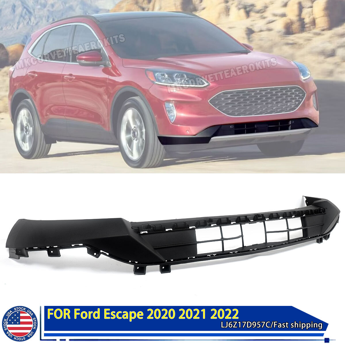 LJ6Z17D957C FITS FORD ESCAPE S SE SEL 2020+ FRONT BUMPER