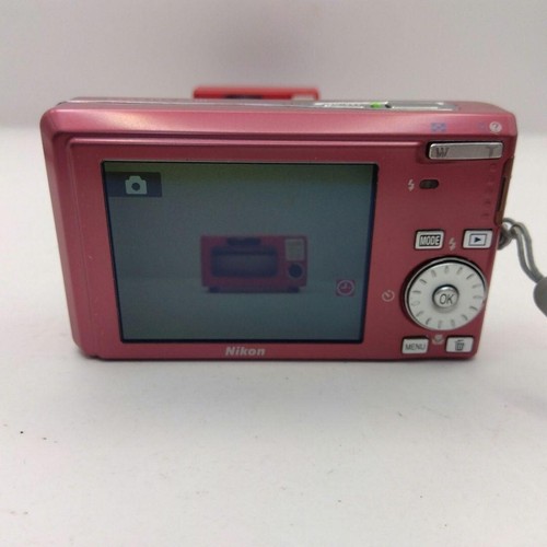 Nikon Coolpix S510 rosso lampone 8,1 MP fotocamera digitale compatta usata dal Giappone - Foto 9 di 12