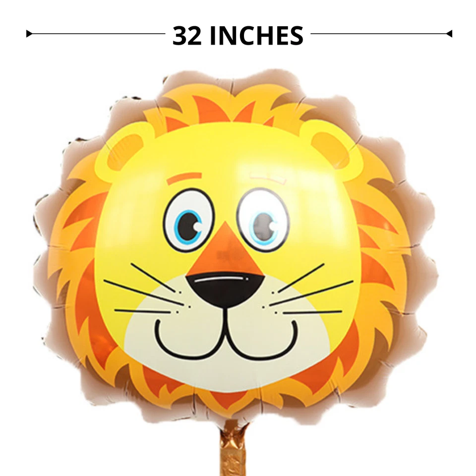 Globo León 32" - Globos Fiesta Animales Safari Selva - Cumpleaños Foto 2 de 3