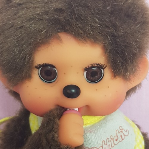 3 Alte Monchhichi Spielzeug Äffchen Fell 70iger jahre Kult 20 cm - Bild 5 von 9