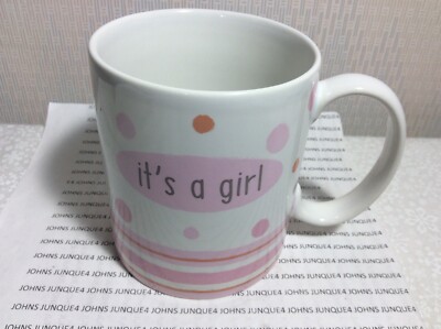 IT S A GIRL COFFEE MUG New w/gift Box Ceramic 12 OZ Ships PRIORITY w/INSURANCE