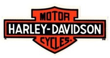 Harley Davidson Bar and Shield INSIDE WINDOW Decal OEM Part D12  6.25 Inches 