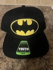NEW BATMAN DC COMICS YOUTH KIDS HAT ADJUSTABLE SNAP BACK OSFM NICE