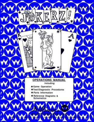 Jokerz Pinball Arcade Machine Operation/Service/Repair Manual Williams PPS 9A/vD