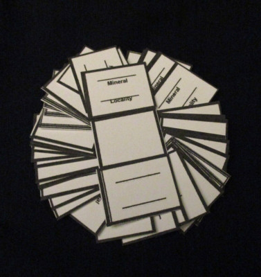 50 - Mineral Identification Labels For A Perky Box Display Case E6290