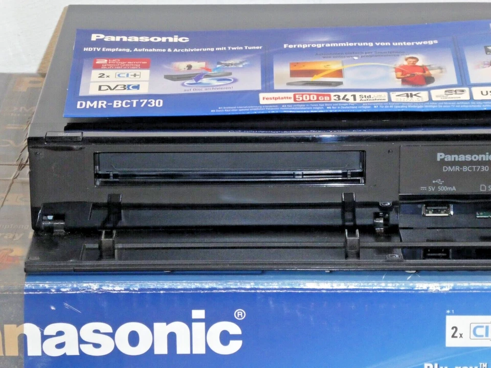 Panasonic DMR-BCT730 3D Blu-ray Recorder / 500GB HDD in OVP, 2 Jahre Garantie - Bild 4 von 4