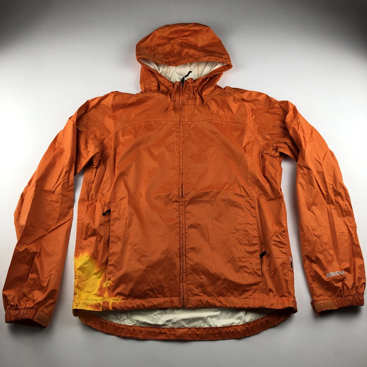 McKinley Aquamax Water Resistant Orange Bleached Light Rain Jacket Size S M