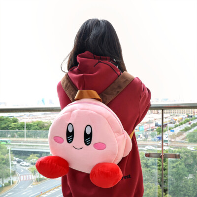 Kirby Backpack Anime Star Kirby Schoolbag Plush Toys  display picture 2
