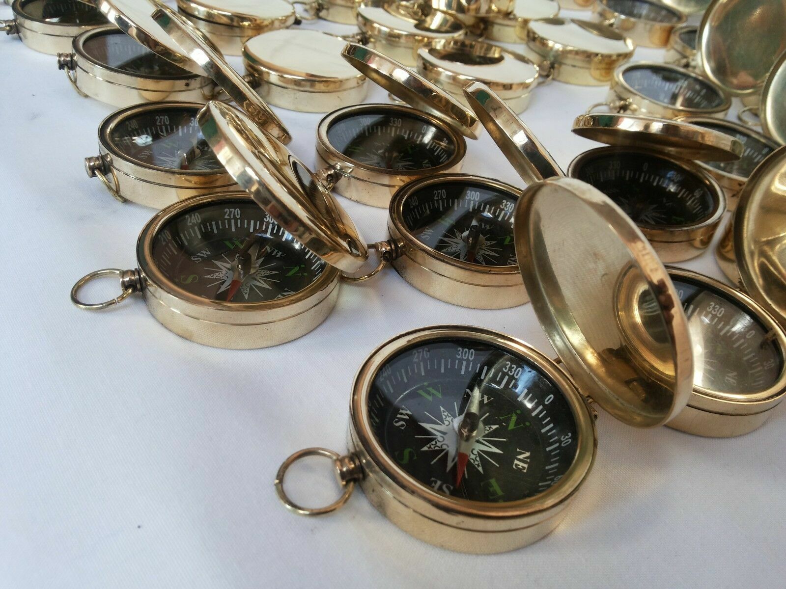Brass Vintage Pocket Compass 45mm Lot Of 50 Pcs Marine Collectible ...