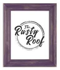 Distressed Cimarron - Purple Picture Frame - Solid Wood