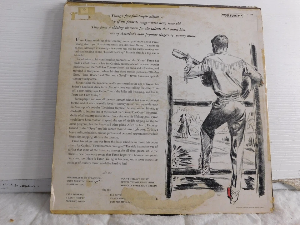 LOT OF 5 FARON YOUNG - VINTAGE COUNTRY 33 RPM LPS Foto 3 de 4