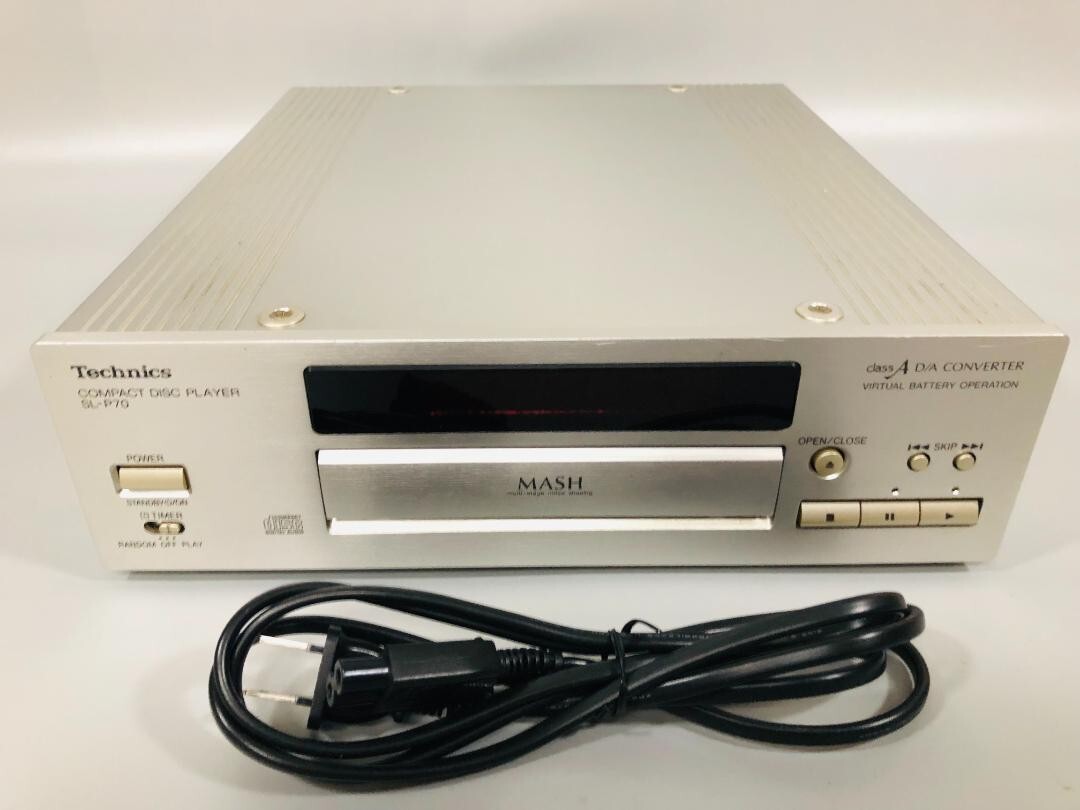 テクニクス　Technics SL-P70 SL-A70 Technics SL-P70 CD Player Concise G Series Silver Good