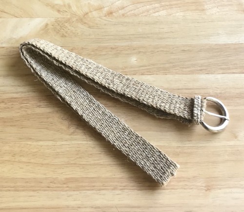 Cintura di canapa boho vegana fatta a mano nepal, cintura di canapa unisex eco-friendly hippie - Foto 7 di 8