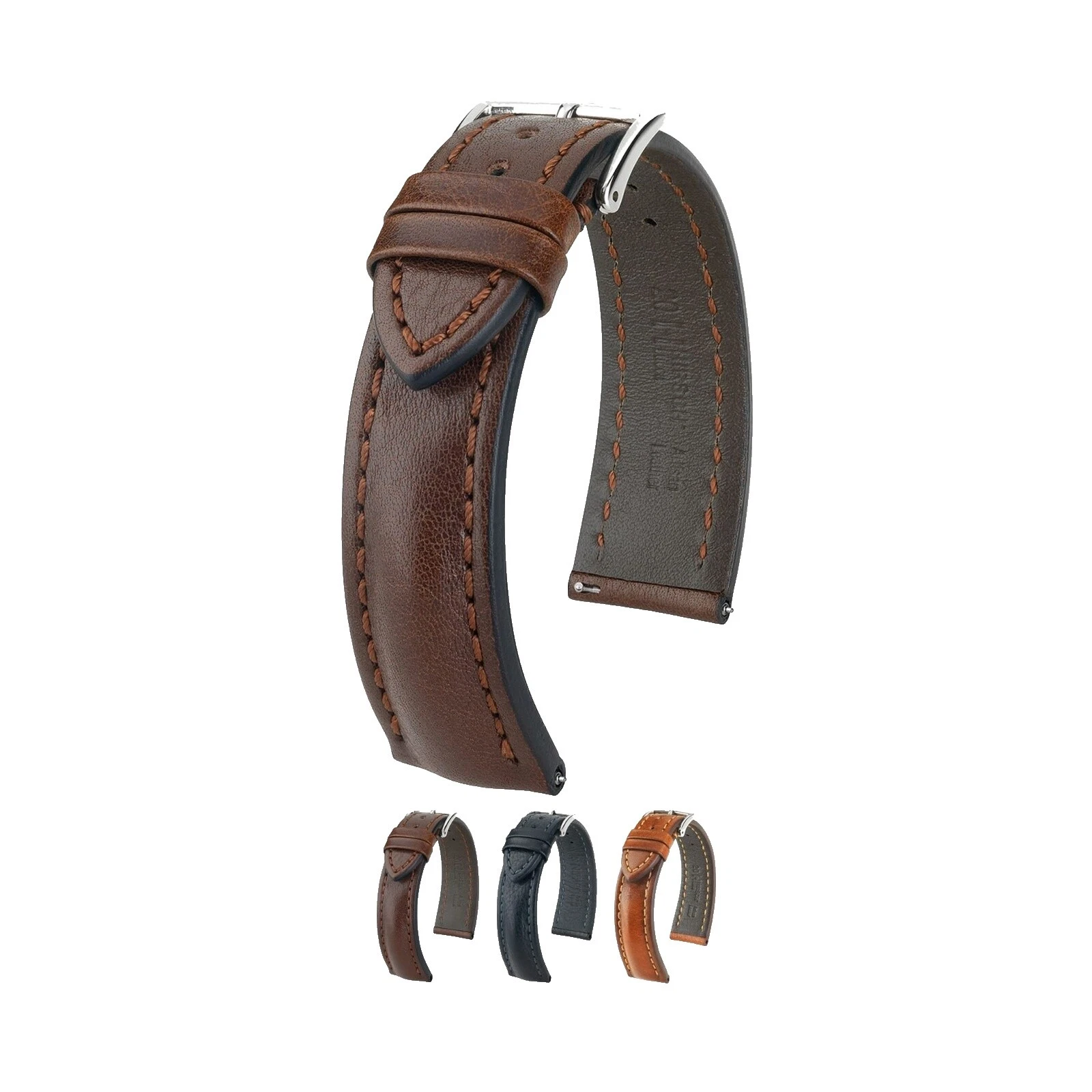 Reloj de Pulsera Acero Inoxidable Hirsch marrón Bandas