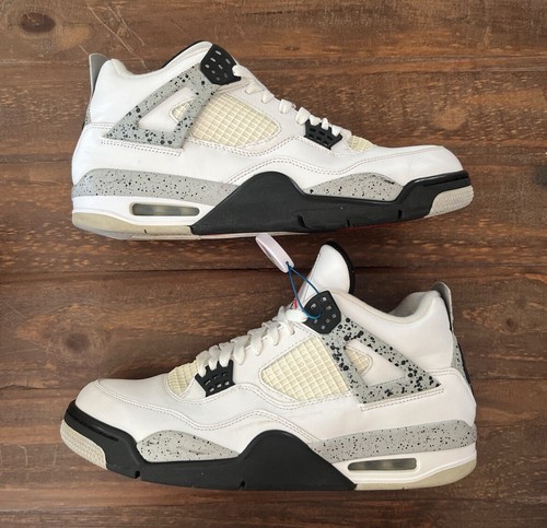 Size 10.5 - Nike Air Jordan 4 Retro OG White Cement 2016 Used Rare Authentic
