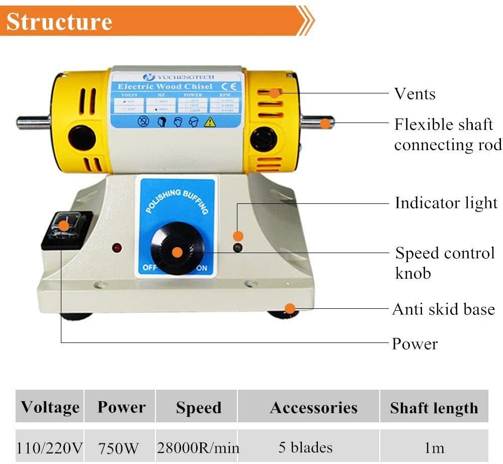 110V Electric Woodworking Carving Machine Woodcut Power Tool