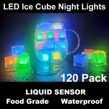120pcs Bar Glowing LED Ice Cubes Flash Light For Party Wedding Wine Glass Decor
