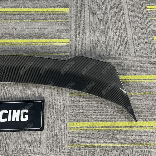 For Cadillac CT4 2020-2025 Gloss Black/Dry Carbon/Carbon Fiber Rear Spoiler Wing - Picture 34 of 35
