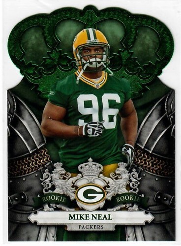 2010 Panini Crown Royale Mike Neal rookie Bay Packers COLOR MATCH 1/1 RC SSP /10
