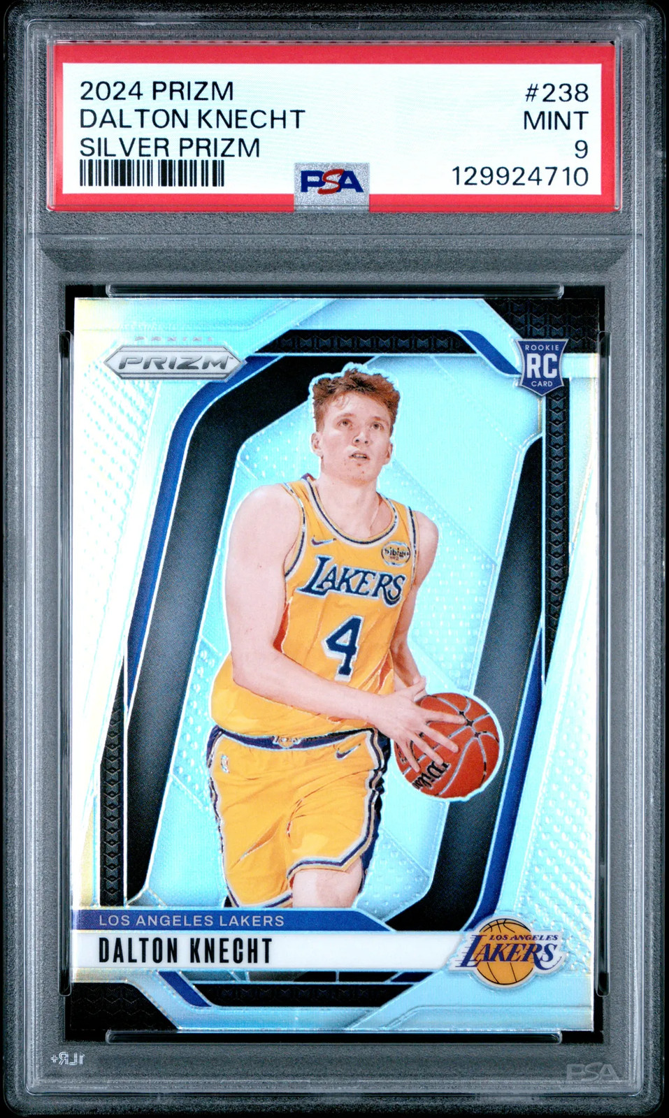 Dalton Knecht 2024 Panini Prizm #238 Silver PSA 9