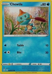 Chewtle 026/072 Shining Fates Common Pokemon Card