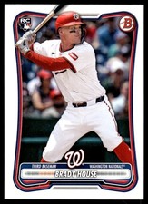 Brady House 2026 Bowman Rookie Card RC #92 Washington Nationals. rookie card picture