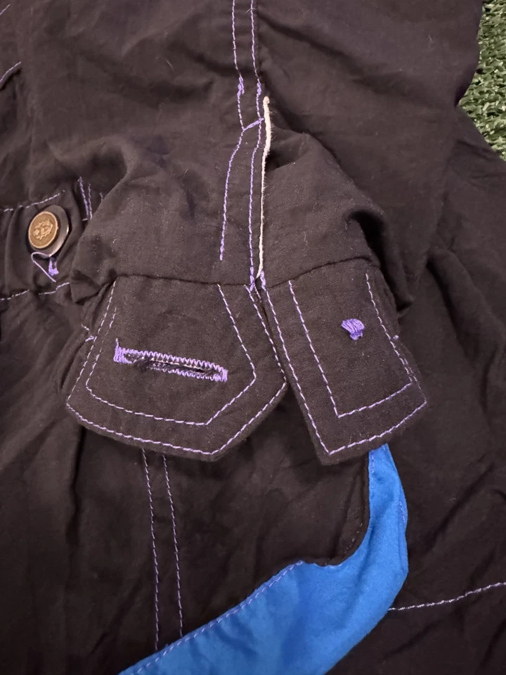 Vintage French Navy Windbeaker Set (Black,purple, pink) Women's L - Image 4 of 4