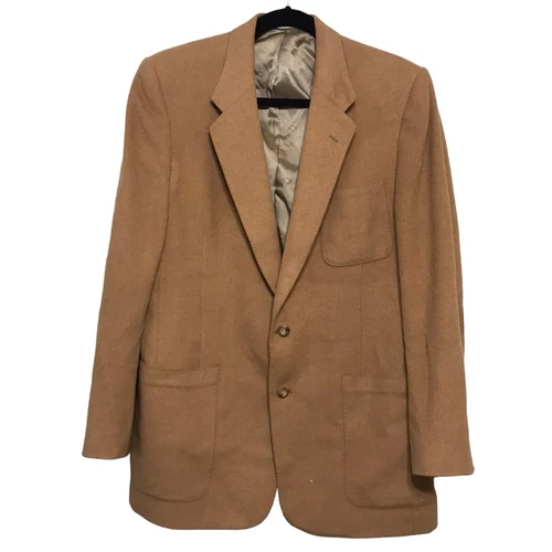 Giacca blazer CHRISTIAN DIOR MONSIEUR vintage capelli di cammello marrone chiaro
