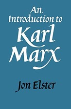 AN INTRODUCTION TO KARL MARX By Elster *Excellent Condition*