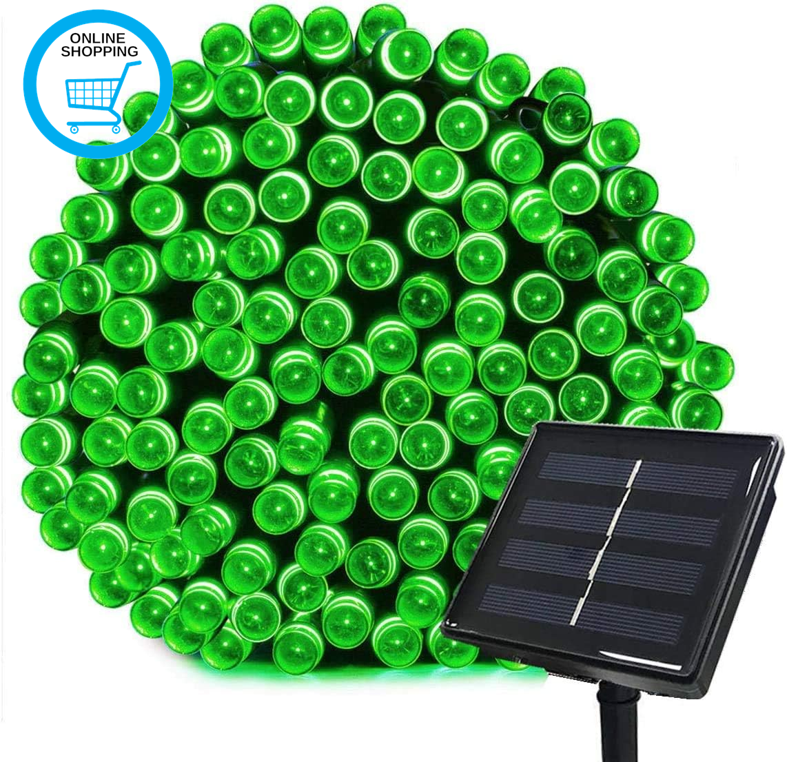 Solar Garden Lights, Outdoor Fairy Lights, Waterproof 72Ft 22M 200 LED 8 Twinkli
