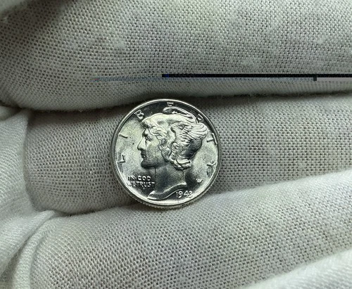 1943-P Mercury Dime BU Uncirculated O423